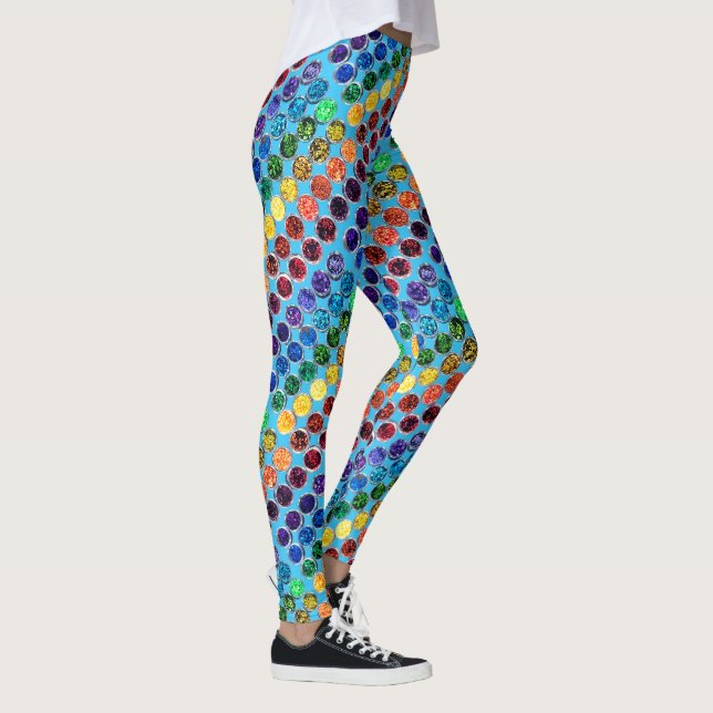 Life Is Better With Glitter Personal Sparkle Black Leggings (Right)