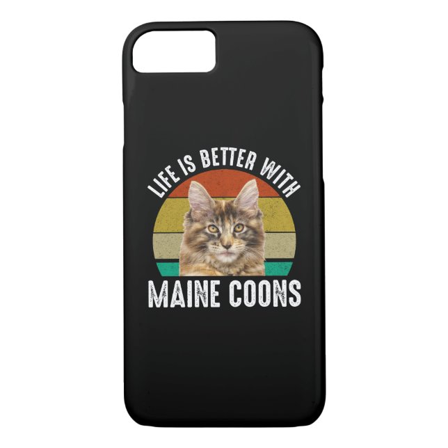 Life Is Better With Maine Coons Case-Mate iPhone Case (Back)