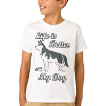 Life is Better with My Dog Cute Siberian Husky Dog