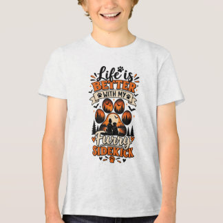 Life Is Better With My Furry Sidekick Tri-Blend Shirt