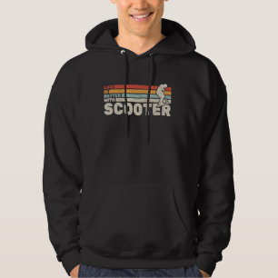Life is Better with Scooter retro Escooter Electro Hoodie