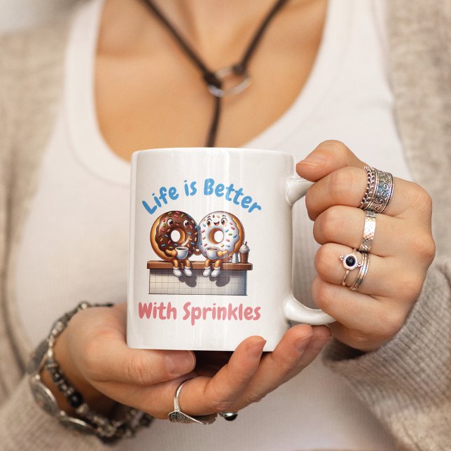 Life is Better With Sprinkles Classic Round Sticker (Creator Uploaded)