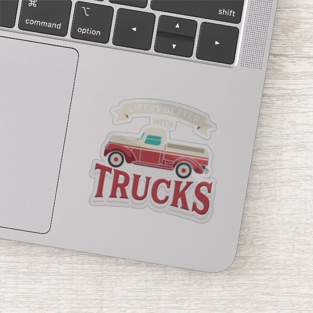 Life is Better with Trucks Trucker Gag (Detail)