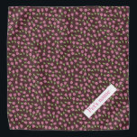 Life is better with tulips - Customise Pet's name Bandana<br><div class="desc">Sweet Little and fresh pink Tulips pattern is part of little tulips collection,  You can customise the name of your pet!</div>
