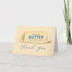 Life is Butter With A Baby Butter Baby Shower  Thank You Card