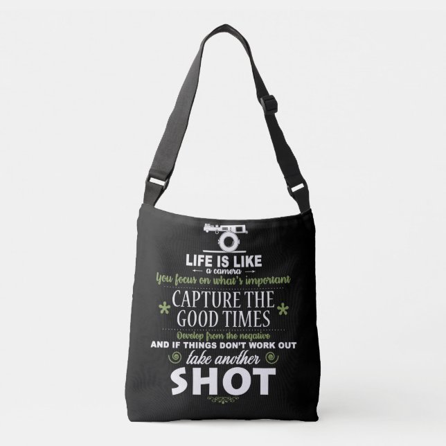 Life is Camera Crossbody Bag (Front)