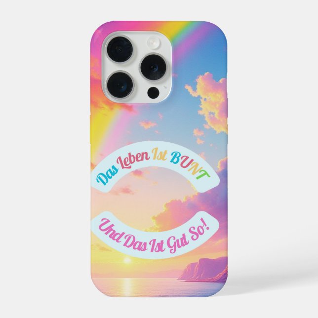 Life is COLORFUL iPhone Case (Back)