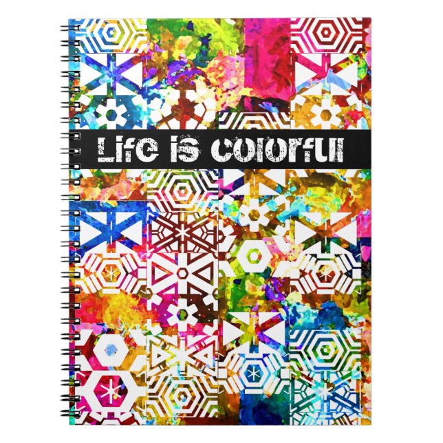 Life is colourful notebook (Front)