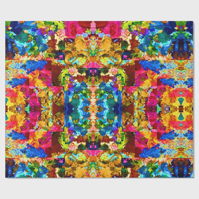 Life is colourful wrapping paper (Flat)