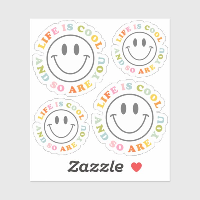 Life Is Cool Happy Smiling Face Emoji (Sheet)