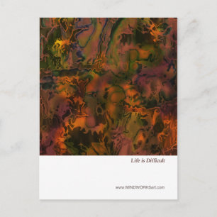 Life Is Difficult Postcard