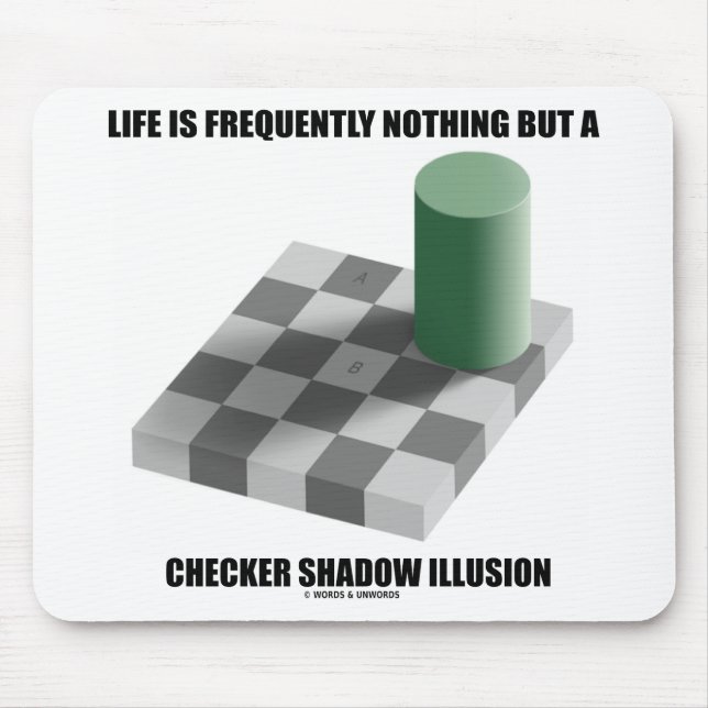 Life Is Frequently Nothing But A Chequered Shadow Mouse Pad (Front)
