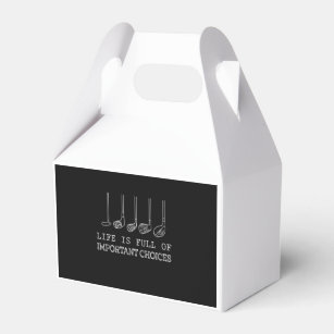 Life Is Full Of Important Choices Golf Favour Box