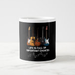 Life Is Full Of Important Choices Guitar Lover Large Coffee Mug<br><div class="desc">Life Is Full Of Important Choices Guitar Lover</div>