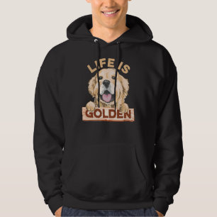 Life Is Golden Labrador Retriever Dog Hoodie