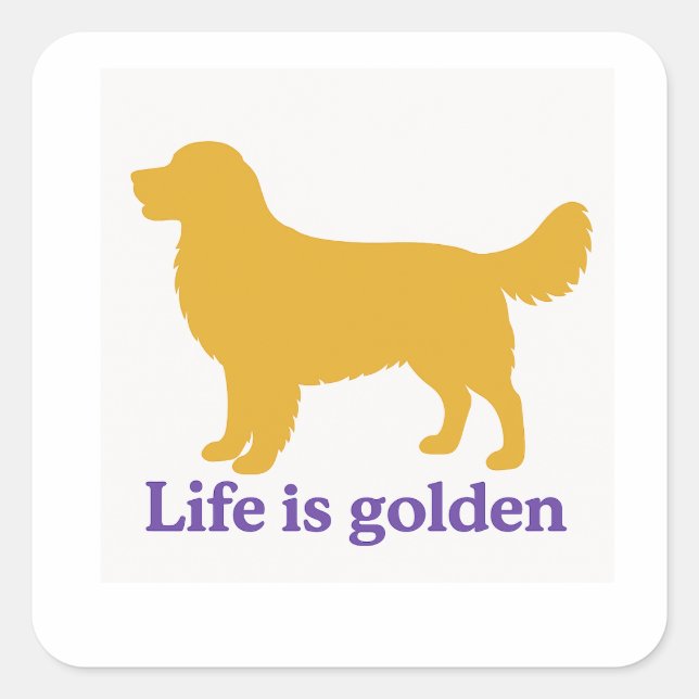 life is golden sticker (Front)