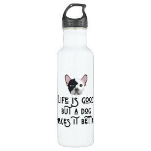 Life Is Good A Dog Makes It Better 710 Ml Water Bottle