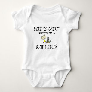 Life is Great Blue Heeler Baby Bodysuit