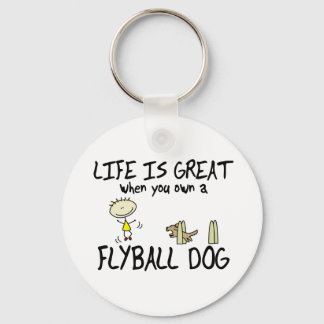 Life is Great Flyball Keychain