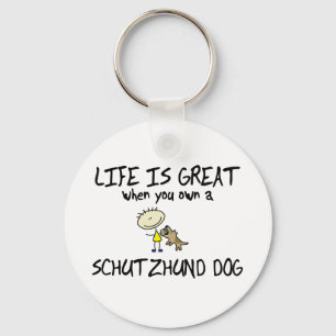 Life is Great Schutzhund Keychain