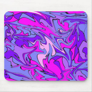 Life is Groovy, Man! Cool Retro Funky Line Mouse Pad