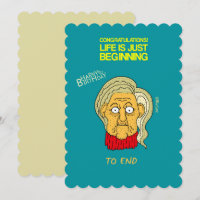 Life is just beginning old lady cartoon