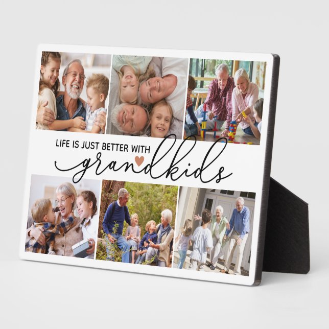 Life Is Just Better with Grandkids Plaque (Side)