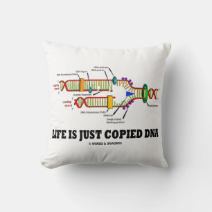 Life Is Just Copied DNA Molecular Biology Humour Cushion