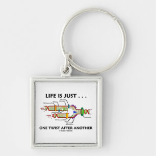 Life Is Just ... One Twist After Another (DNA) Key Ring