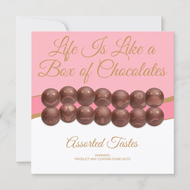 Life Is Like a Box of Chocolates Card (Front)