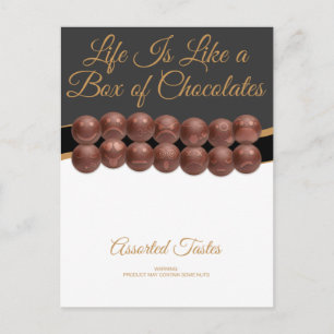 Life Is Like a Box of Chocolates Postcard