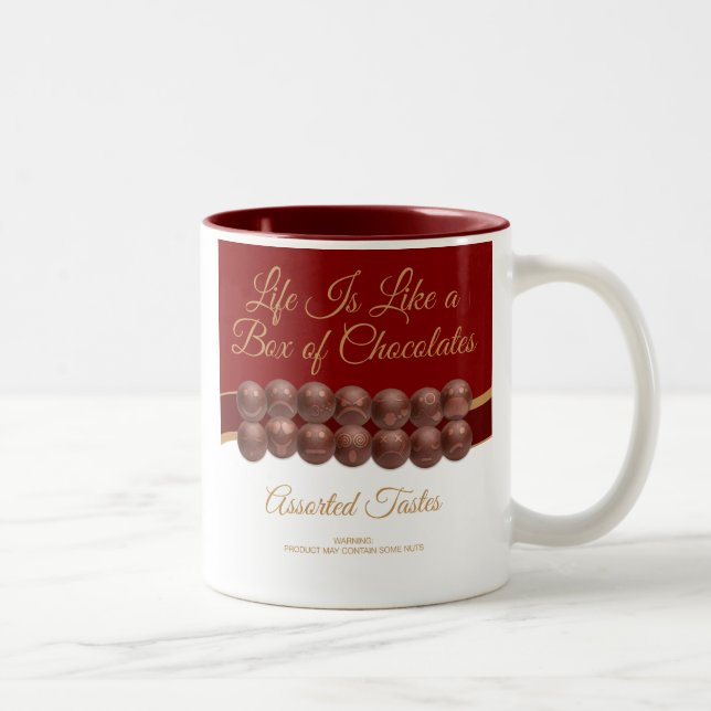 Life Is Like a Box of Chocolates Two-Tone Coffee Mug (Right)