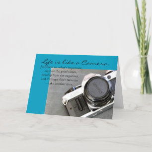 Life is Like a Camera Greeting Card