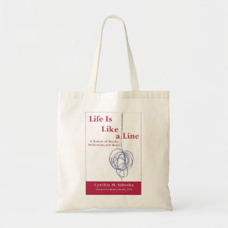 Life Is Like a Line Authentic Bipolar Book Tote Bag