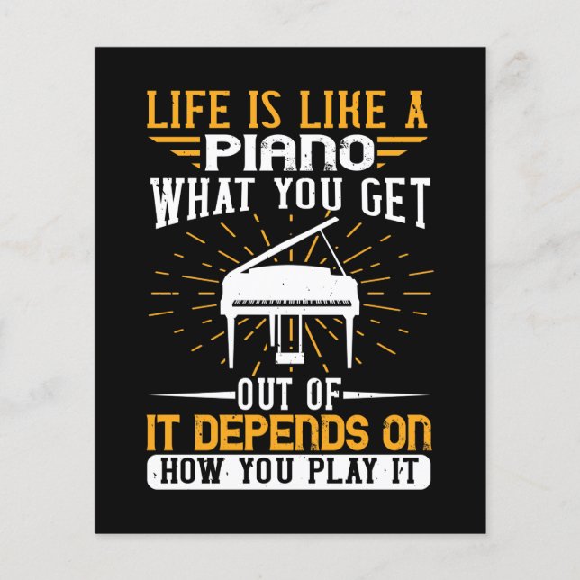 Life Is Like A Piano (Front)