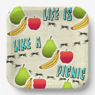 Life is Like a Picnic Paper Plate