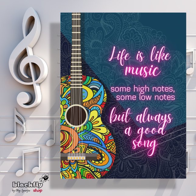 Life is like Music, always a good song  Postcard (Creator Uploaded)