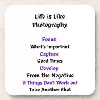 Life is Like Photography Coaster