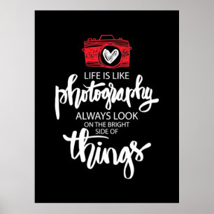 Life Is Like Photography Poster