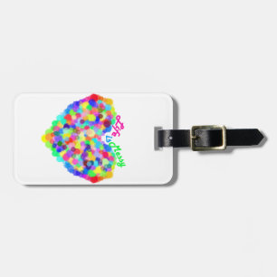 Life is Messy (Paint Gun Heart) Luggage Tag