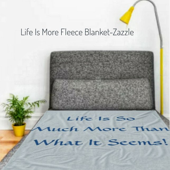 Life Is More Fleece Blanket (Creator Uploaded)
