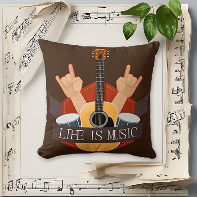 Life Is Music Cushion (Creator Uploaded)
