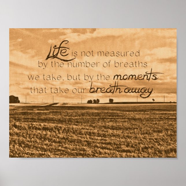 Life is Not Measured Poster (Front)