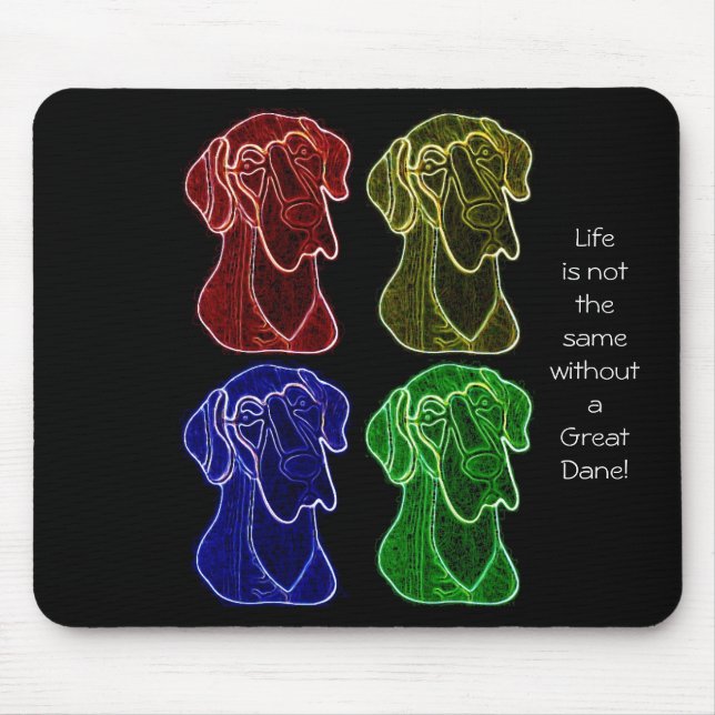 "Life is not the same" Mousepad (Front)