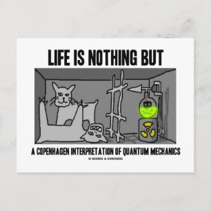 Life Is Nothing But A Copenhagen Interpretation Of Postcard