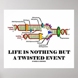 Life Is Nothing But A Twisted Event (DNA Humour) Poster