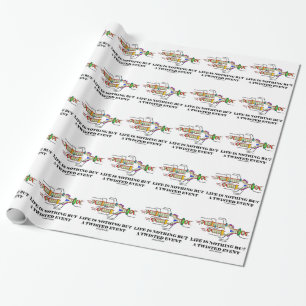 Life Is Nothing But A Twisted Event (DNA Humour) Wrapping Paper
