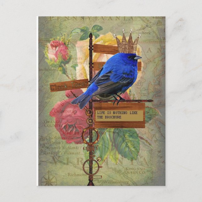 Life is nothing like the brochure postcard (Front)