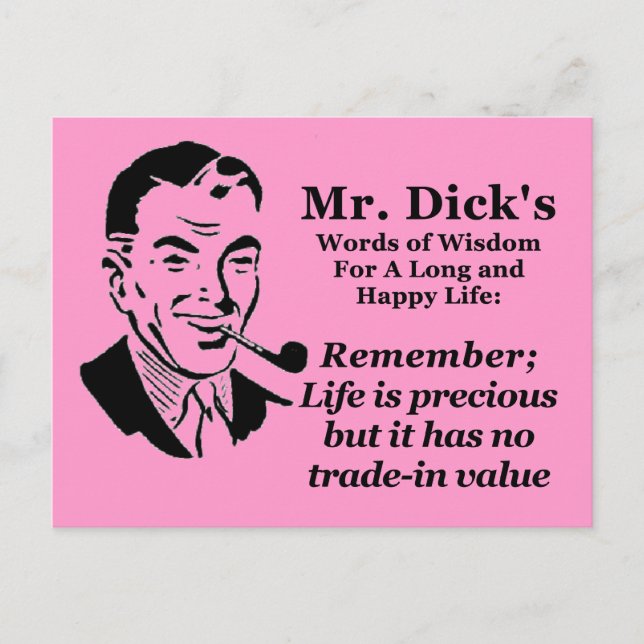 Life Is Precious Postcard (Front)