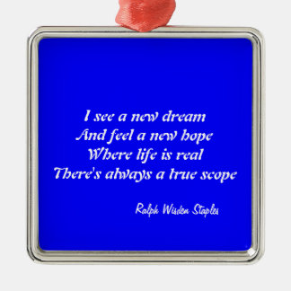 Life is real metal tree decoration